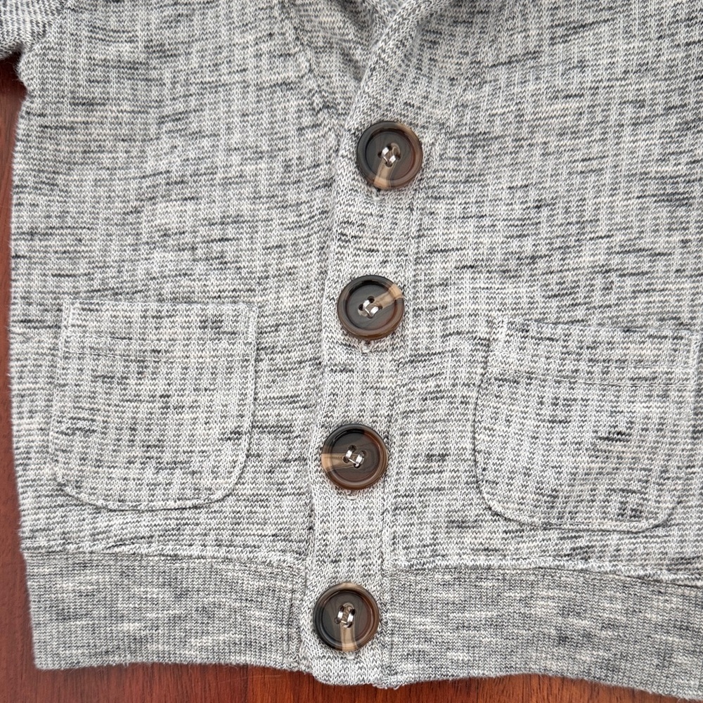 Sovereign Code Gray Kids Button-Up Sweater - Picture 4 of 8